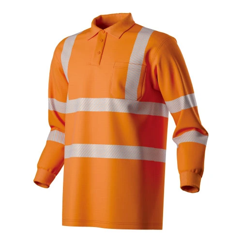 HI-VIS Flammeresistent L/S POLO skjorte