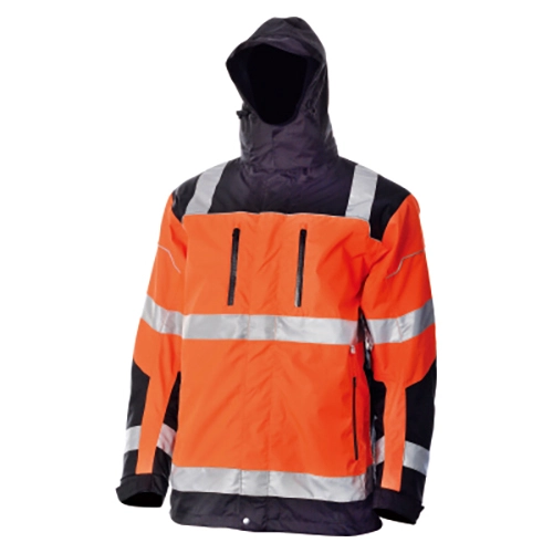 HI-VIS 2IN1 Avtakbar vanntett Ripstop Jacke
