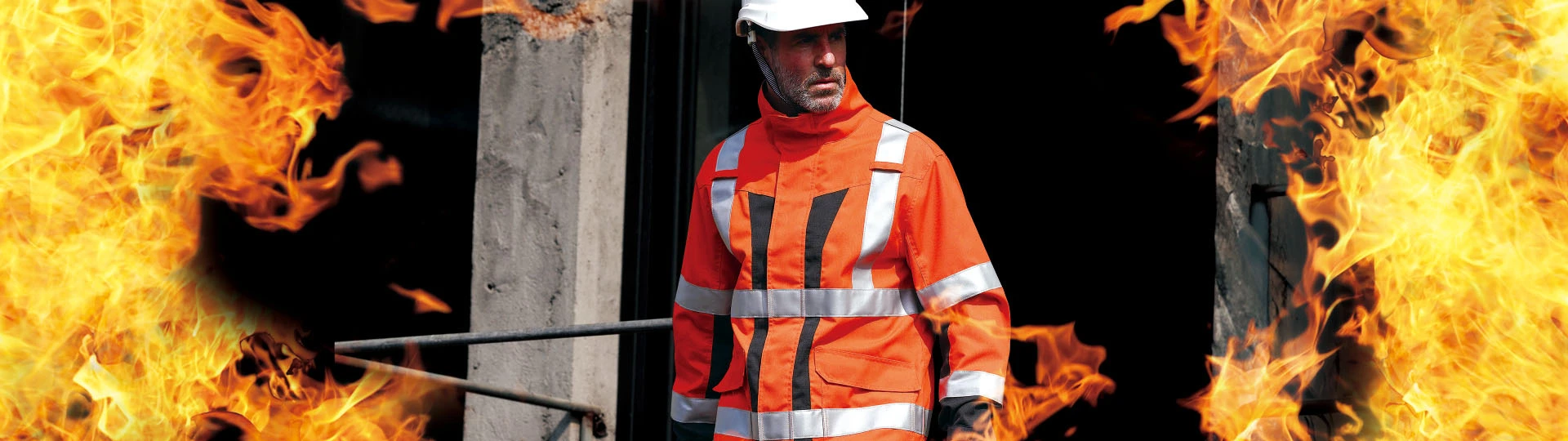HI-VIS Flammebestandig jakke og bukser / Coverall